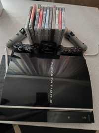 Ps3 + 2 kontrolery ruch ps move + 11 gier