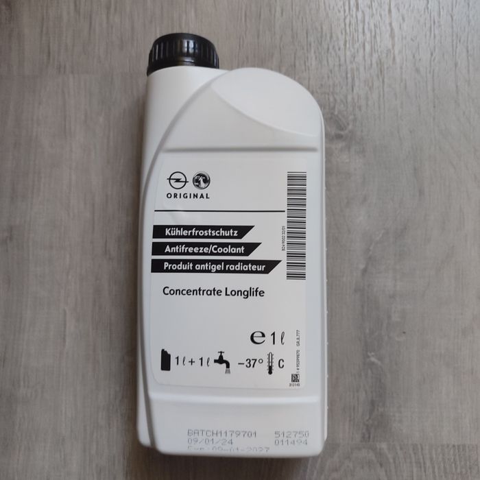 Антифриз-концентрат Opel Concentrate Longlife -80°C синій, 1л OPEL 955