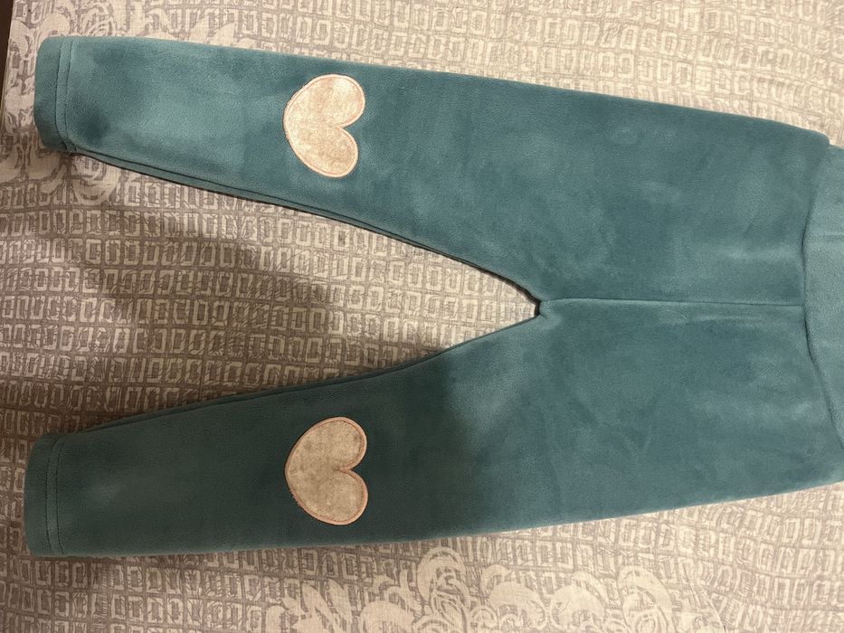 Теплые лосины на девочку