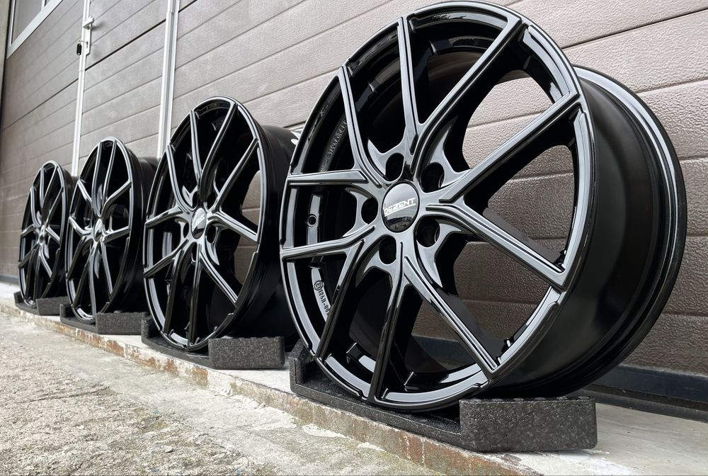4x felgi aluminiowe Czarne 5x108 r17 et50 7,5J Alufelgi Oryginał 17”