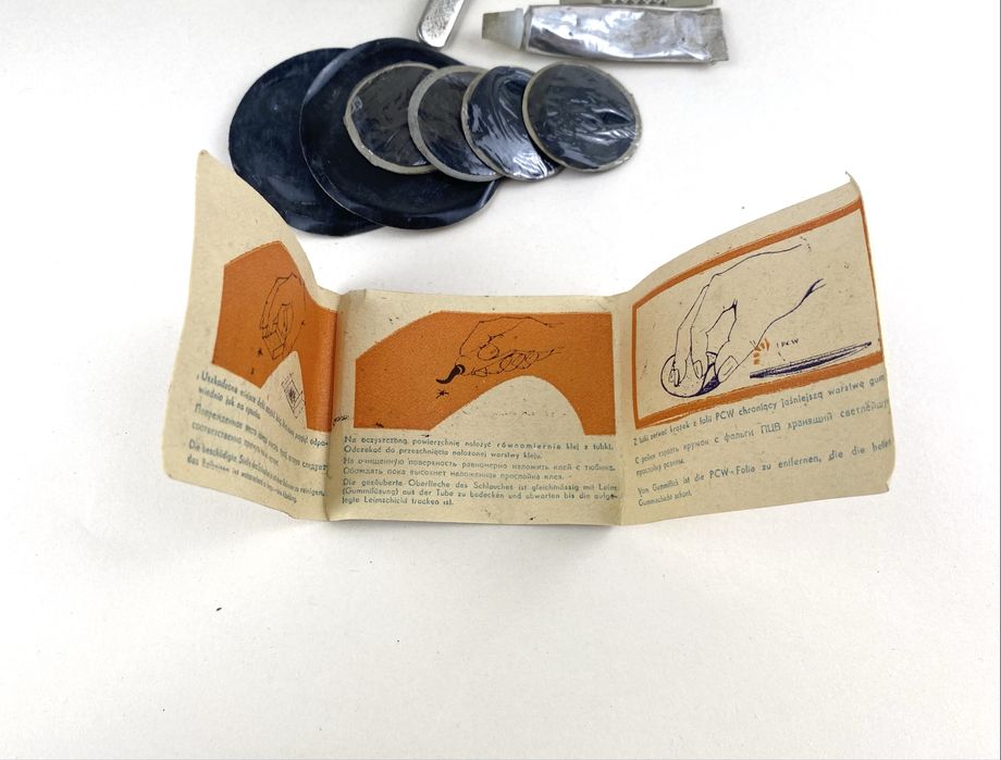 Komplet zestaw naprawczy do dentek zacisk prl