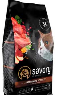 Savory, сухий корм для котів з чутливим травленням. 2 кг