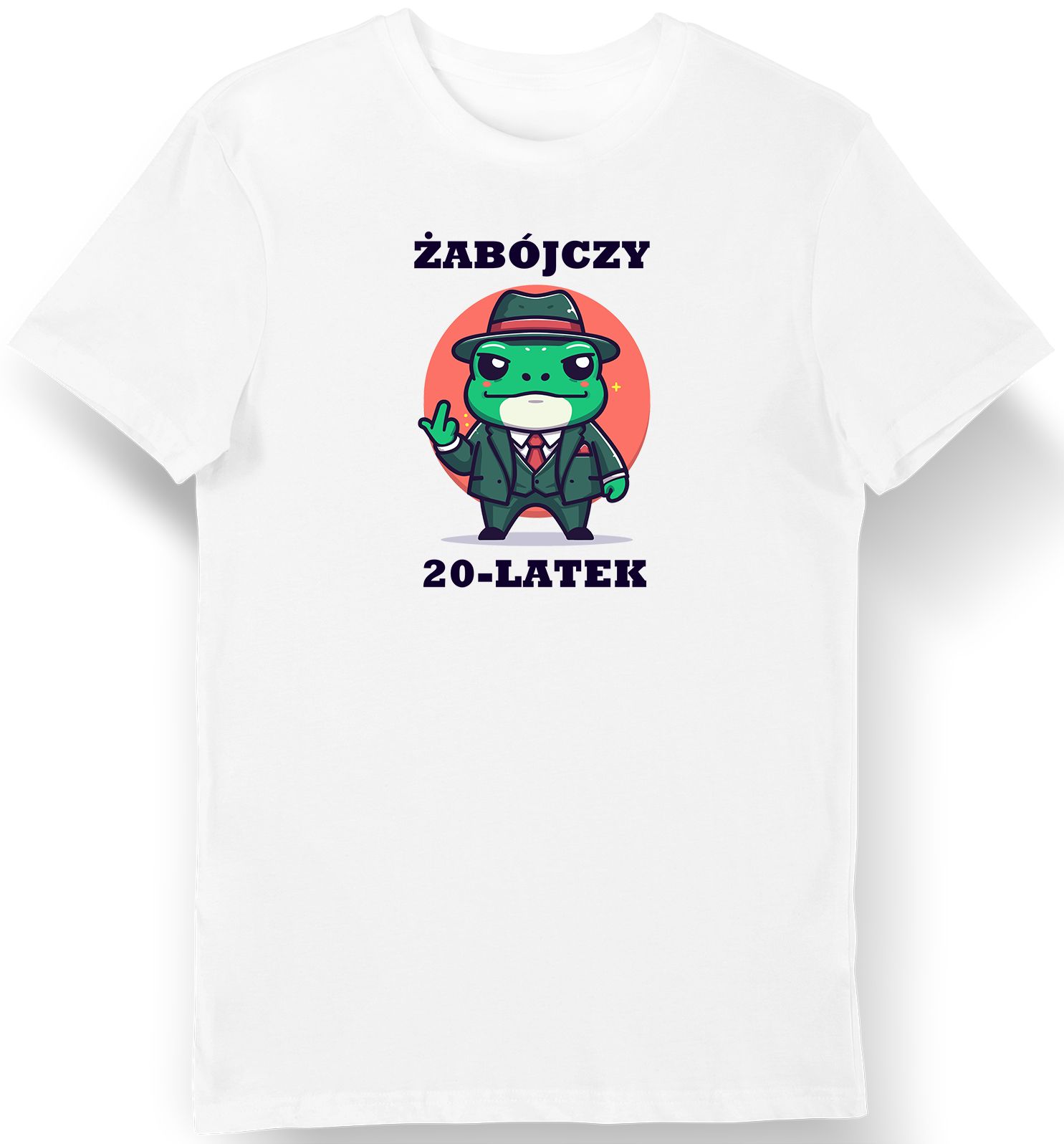 Koszulka męska na 20 urodziny Żabójczy 20-latek biała L