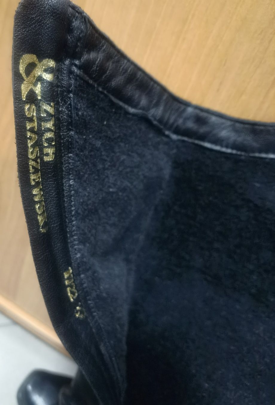 Buty jesienno zimowe damskie skórzane kozaki 37 skóra naturalna