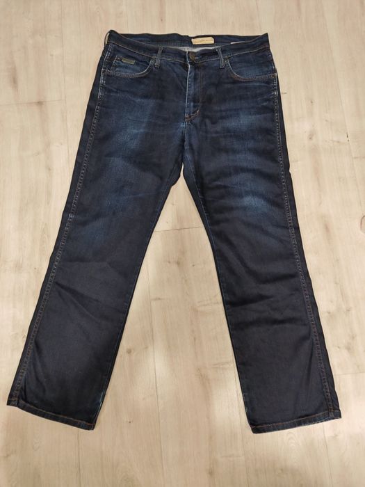 Spodnie Wrangler Arizona Stretch granatowe niebieskie W36 L30 36x30