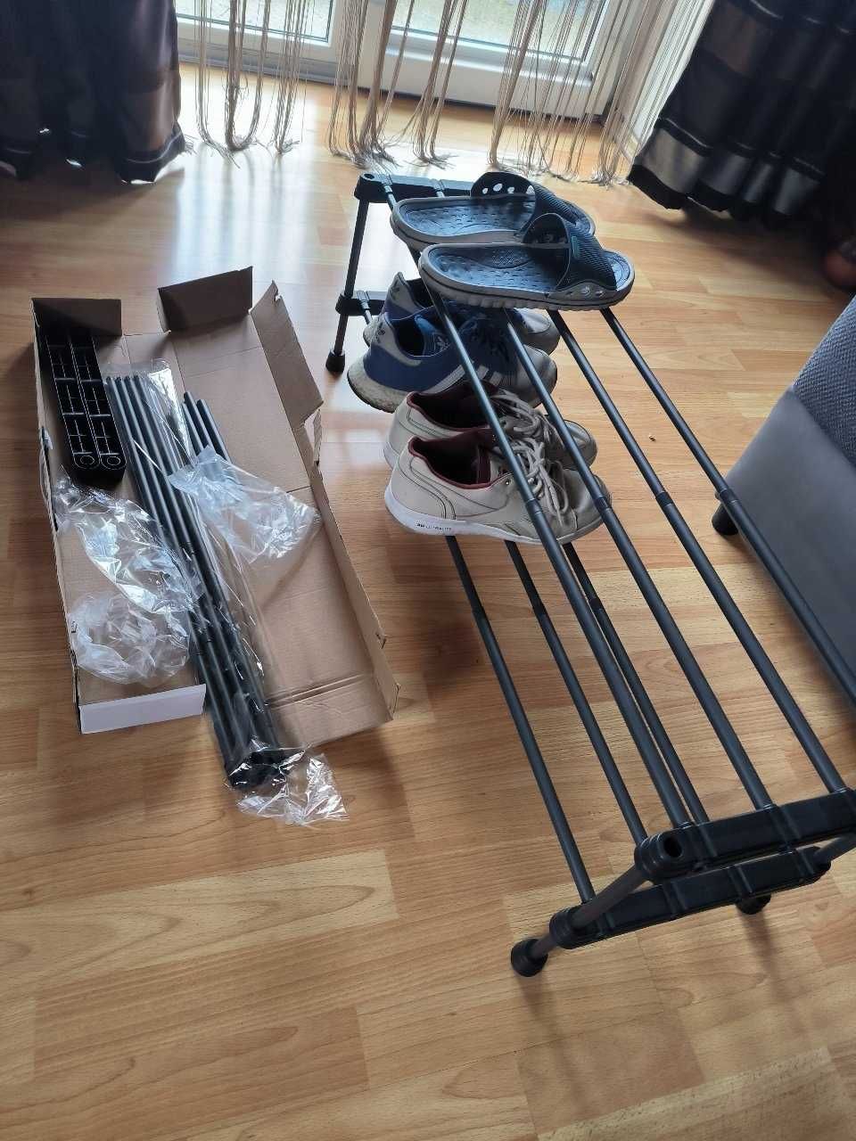 NOWY Regał Na Buty Rozsuwany Organizer Półki Regulowana Szerokość