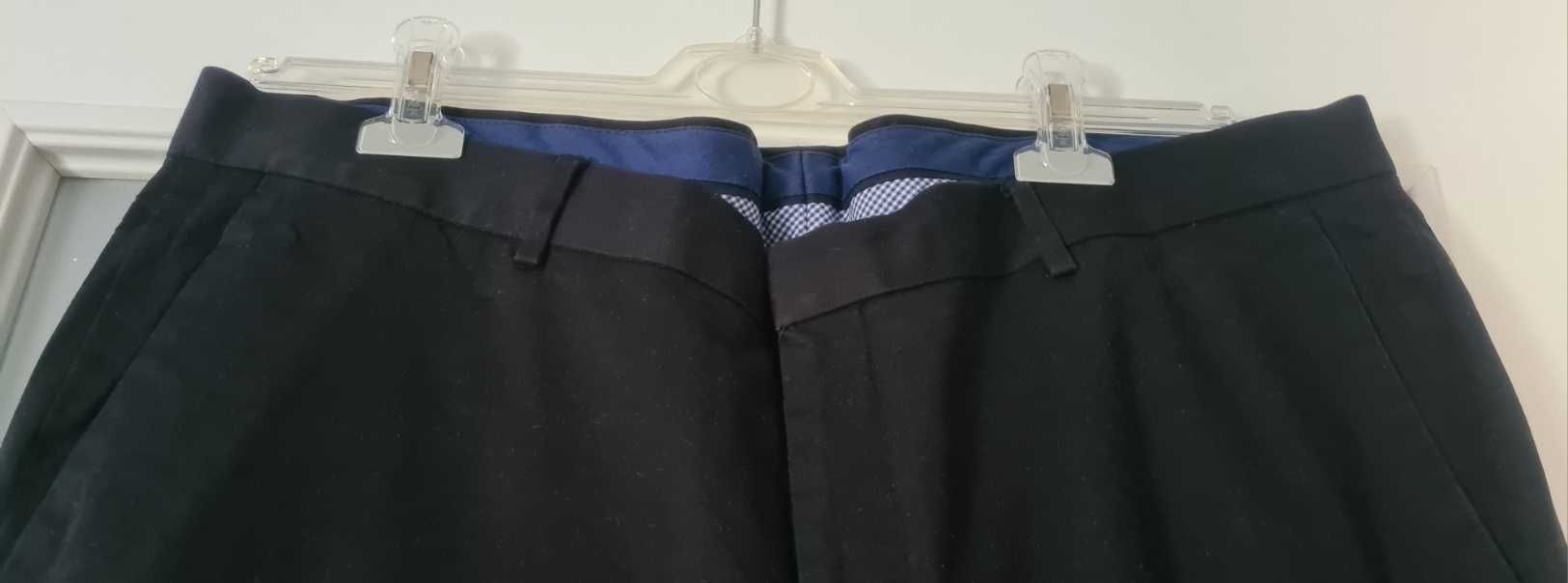 Dressmann czarne męskie spodnie męskie roz W40 L30,2XL