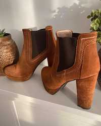 Botas camel tamanho 37