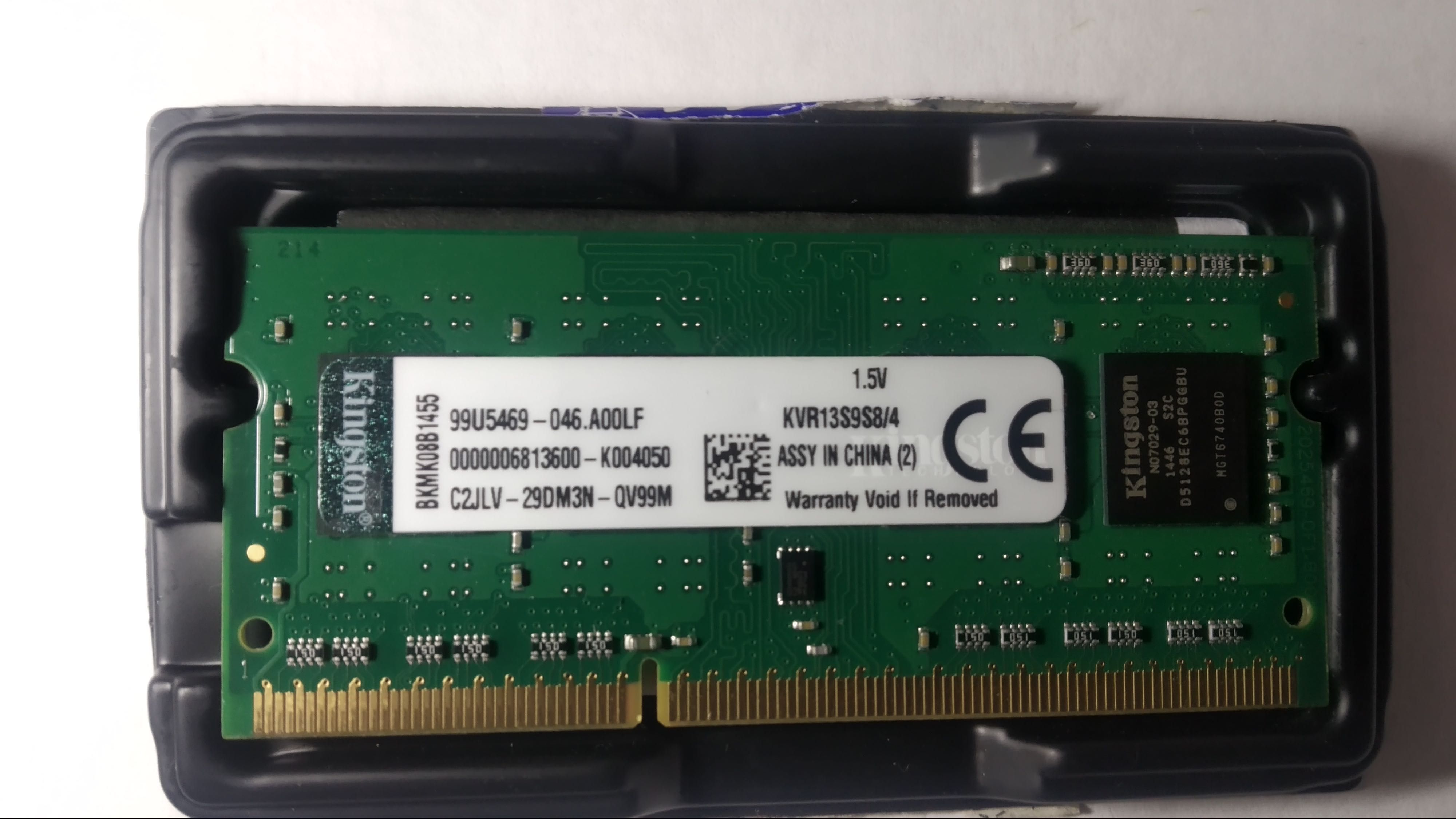 Memórias RAM 4GB DDR3, 1600Mhz, Kingston