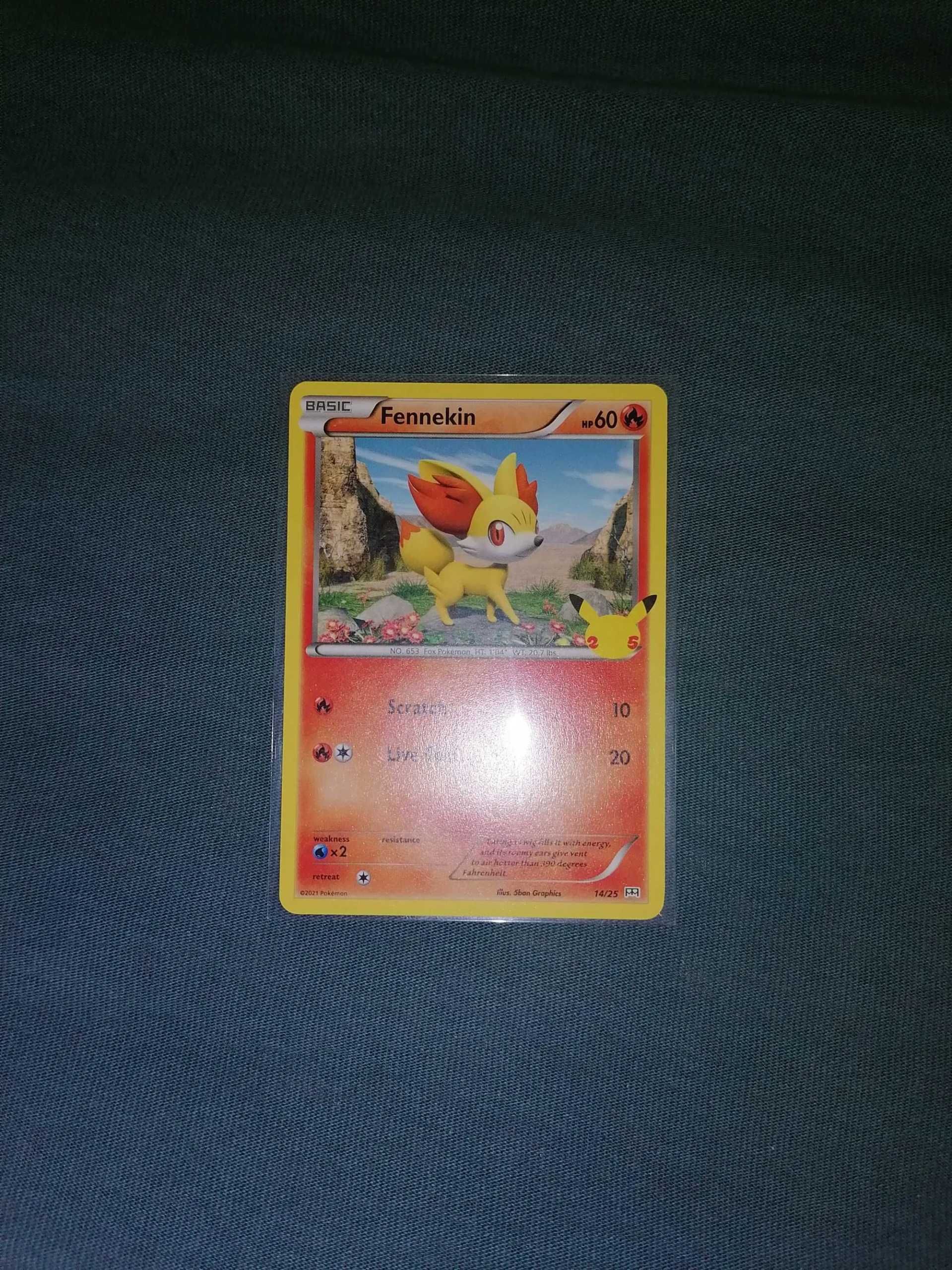 Pokemon Fennekin 14/25 MCD25 Non-Holo