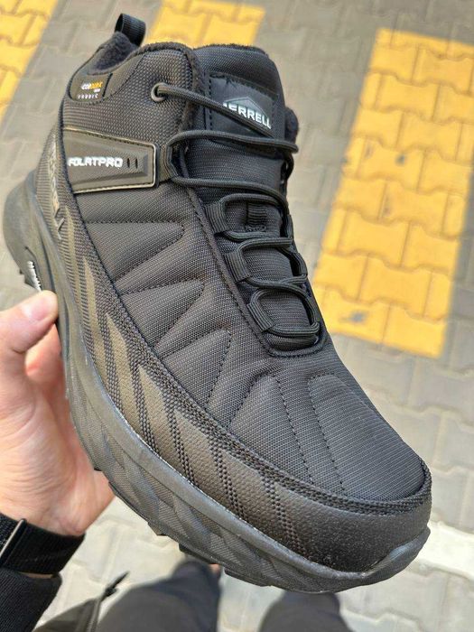 Кросівки зимові Merrell Float Pro High Cordura Black/White premium