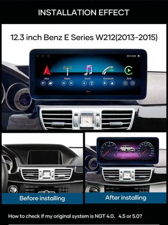 Mercedes E W212 NTG4.5 Radio DAB+ USB GPS WiFi 4G Android