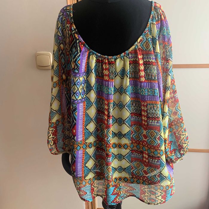Bluzka boho wielokolorowa L