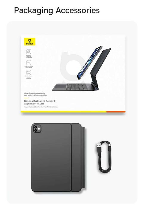 Клавіатура Baseus Brilliance 2 Series для iPad Pro, iPad Air 11inch