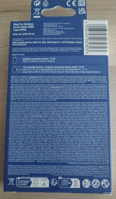 NOWY Varta Powerbank VARTA Mag Pro Wireless 5000mAh, okazja, WYSYŁKA