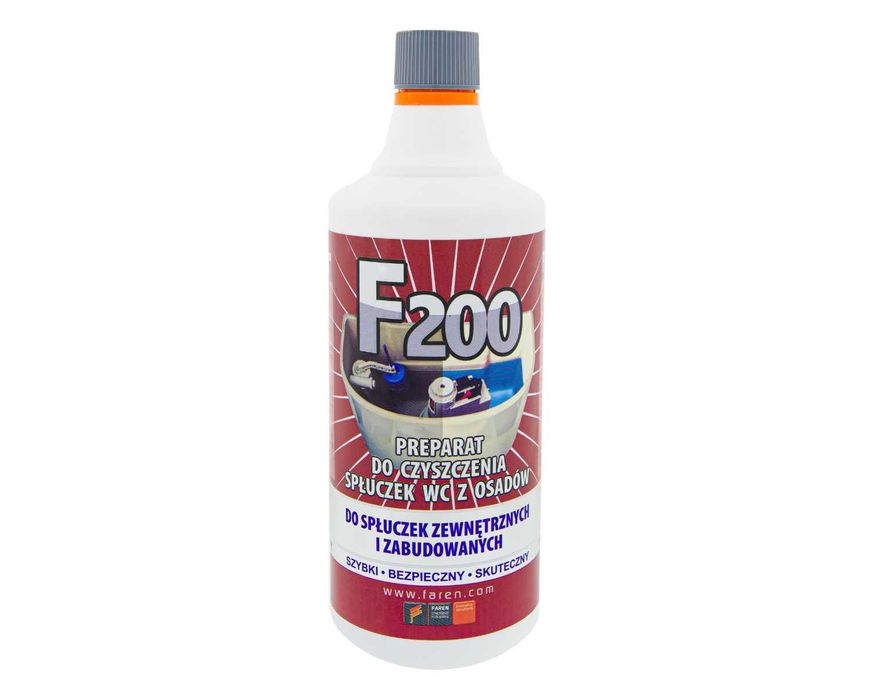 F200 profesjonalny preparat do czyszczenia spłuczek wc z osadów