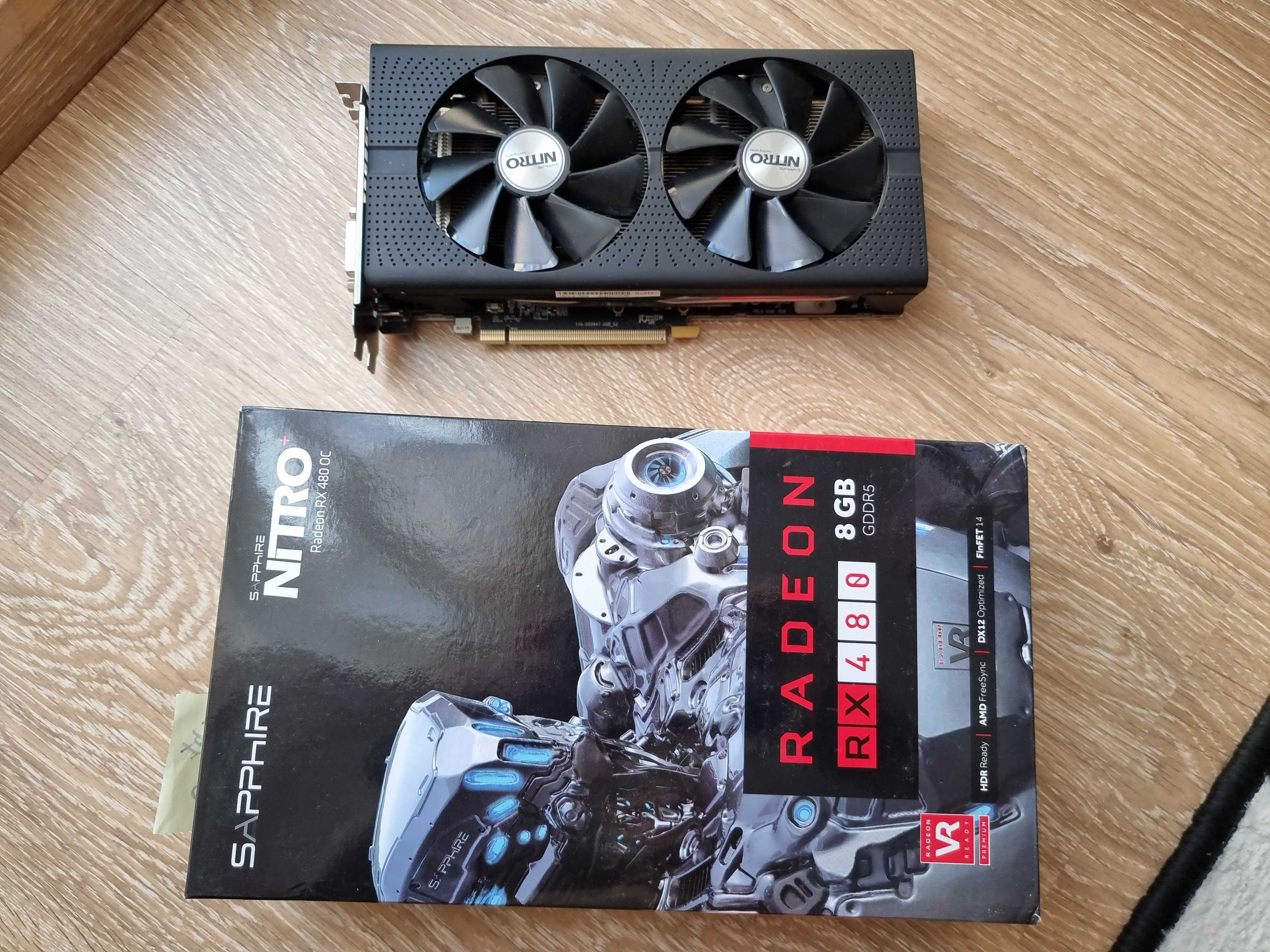 Продам відеокарту Sapphire Nitro+ RX 480 8GB DUAL OC