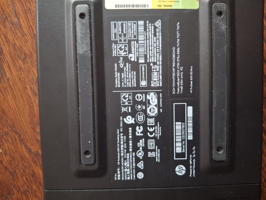 HP ProDesk 600 G2 mini, SSD, i3-6100T, DDR4