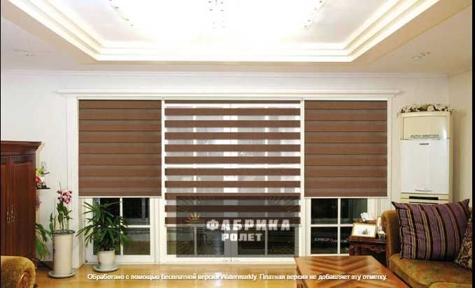 Шторы, роллеты День-Ночь, жалюзи сплошные тканевые Фабрика Ролет