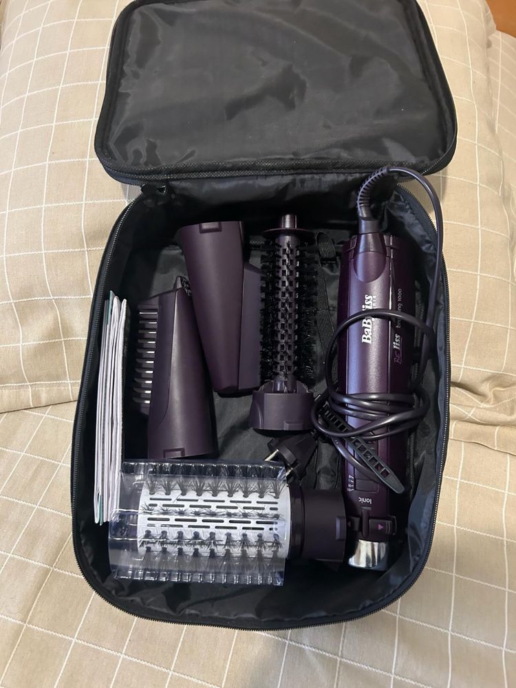 Babyliss - Escova secadora, alisadora rotativa