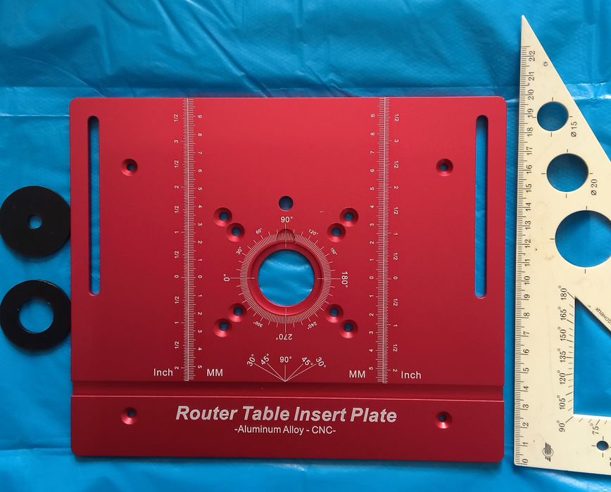 Пластина для ручного фрезера алюмінієва