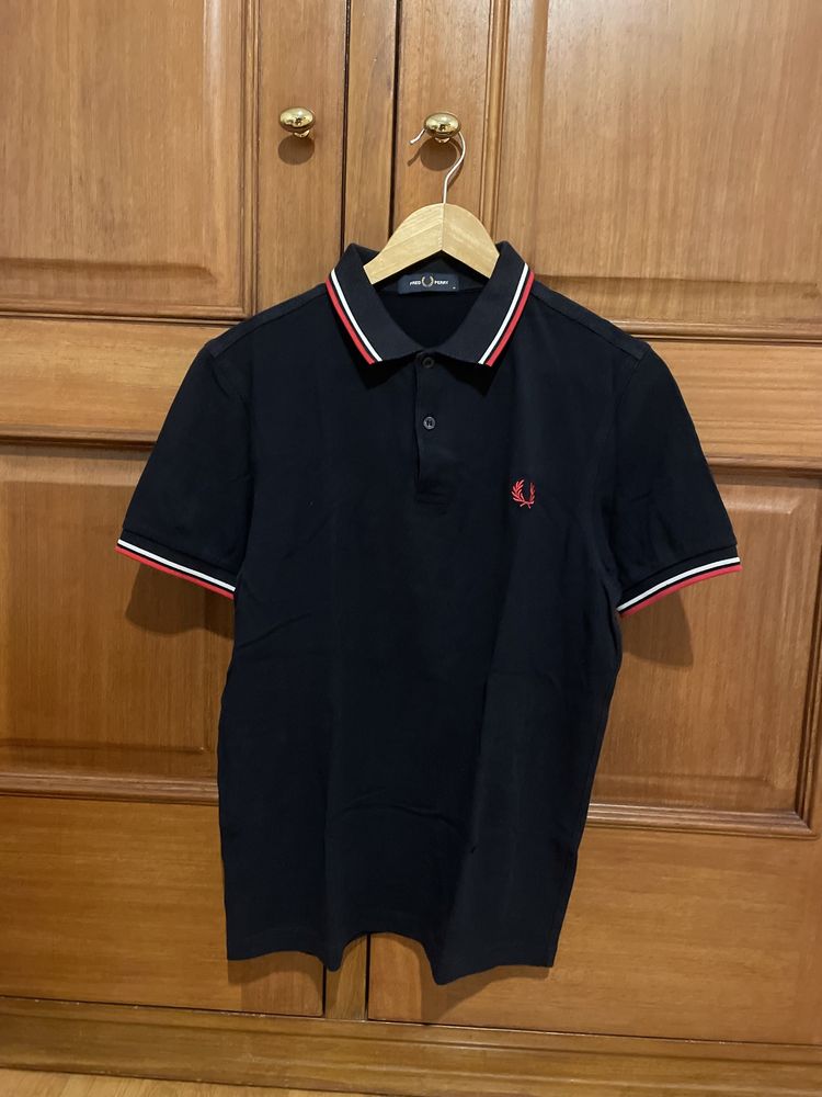 Polo Fred Perry Azul Tonalidade Azul Escuro/Preto