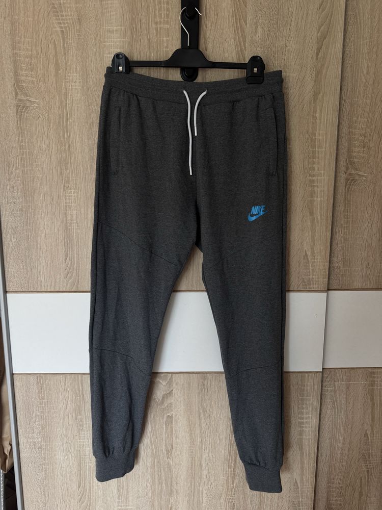 Dresy Nike XL logowane Spodnie Dresowe just do it szare Plus Size
