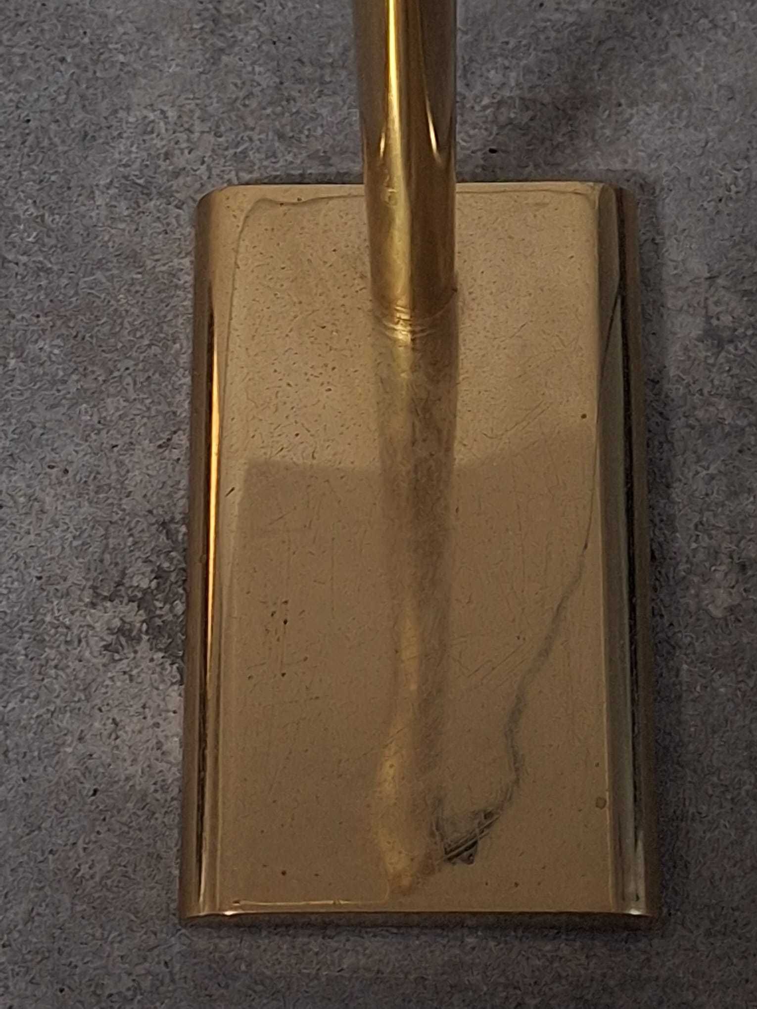Candeeiro de Pé em Latão com Dimmer – Vintage, 1,55 m Altura