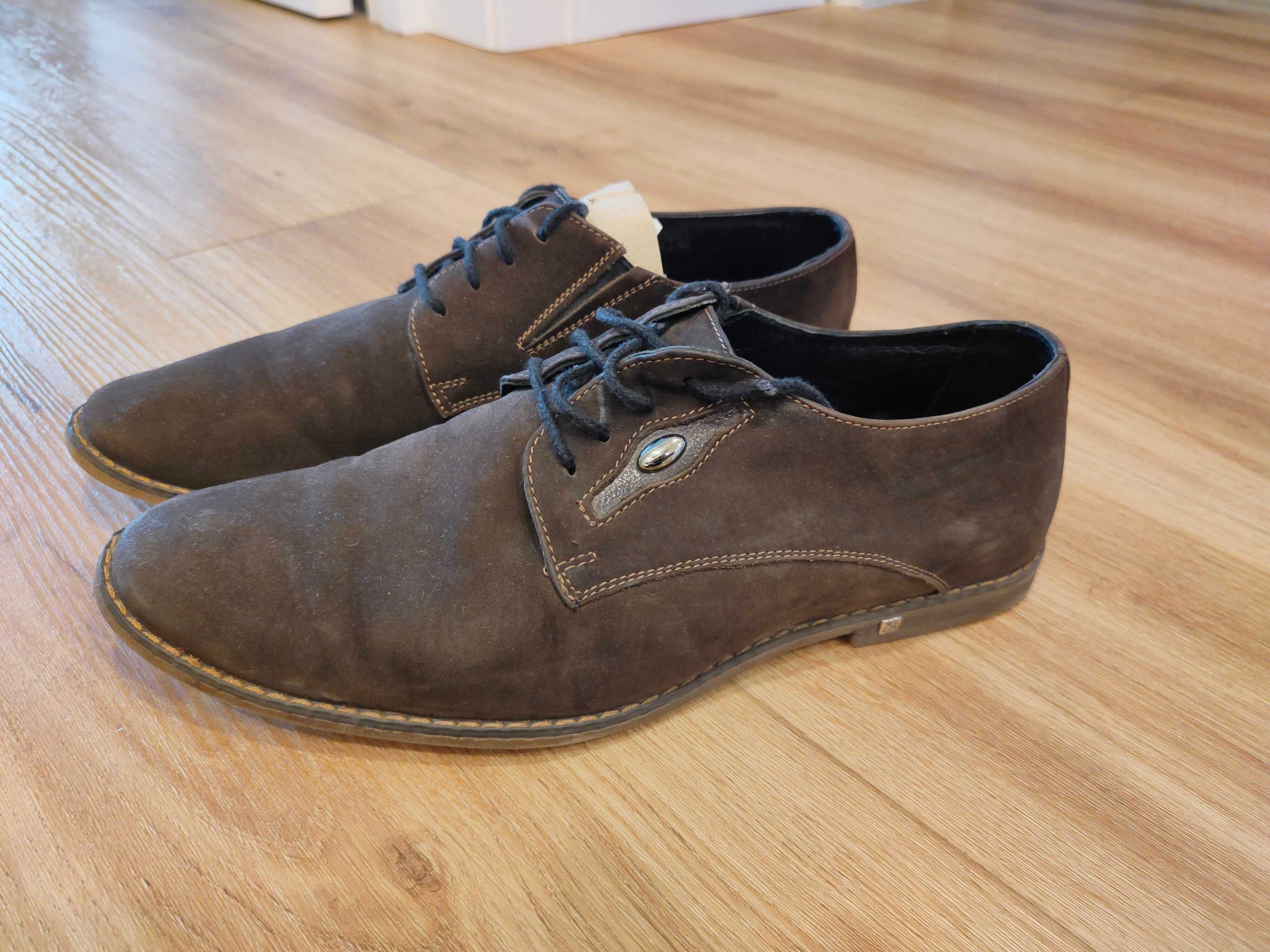 Туфлі чоловічі замшеві коричневі MIDA, розмір 40
