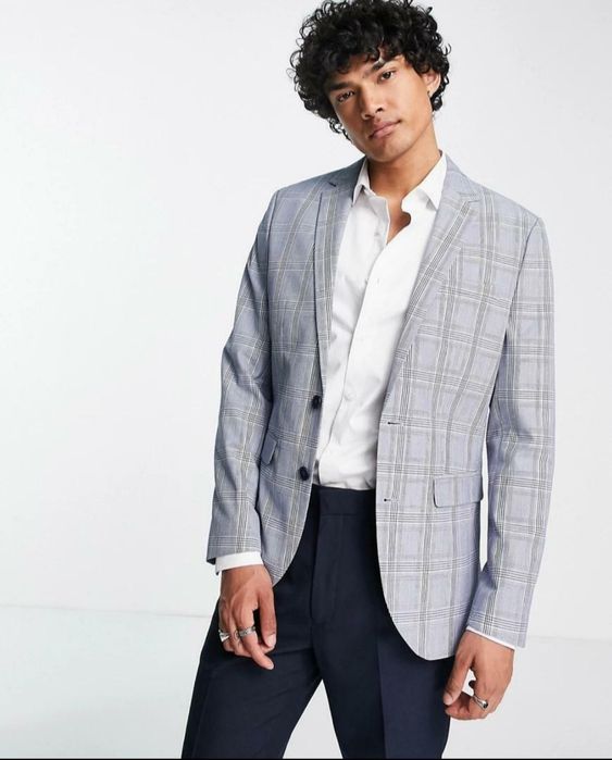 Nowa Szara męska marynarka