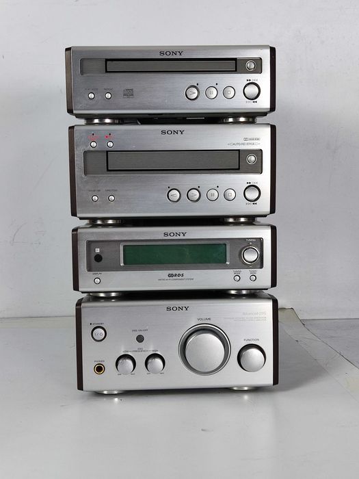 Mini wieża SONY Wzmacniacz CD KASETA TUNER RADIO deck TA SP 55 2x25W