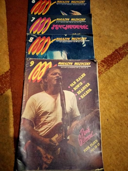 Zestaw 4 archiwalnych numerów Magazynu Muzycznego z 1989 roku 6,7,8,9.