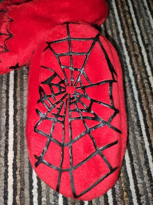 Тапочки дитячі стелька 16,5 см тапки капці плюшеві Spiderman
