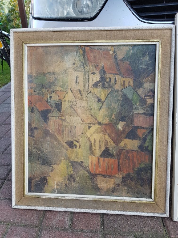 Obraz Kazimierz nad Wisłą Dom książki Tadeusz Sprusiak 1907r.