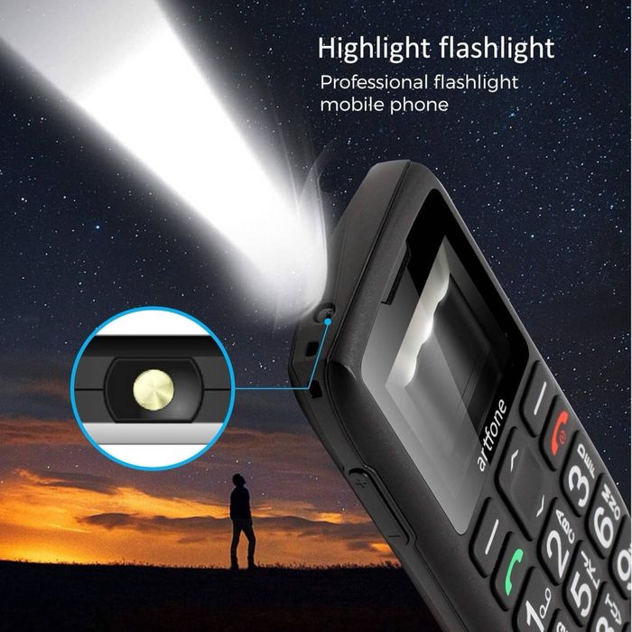 Мобільний телефон Artfone c1 + бабушкафон з великими кнопками