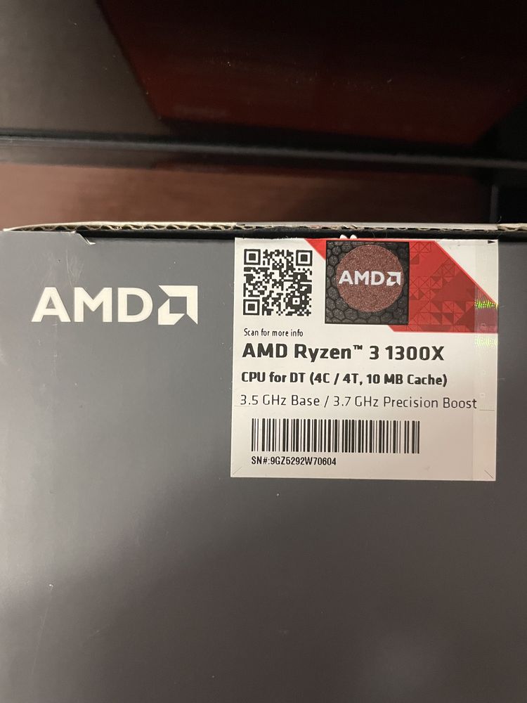AMD Ryzen 3 1300X 3.5GHz