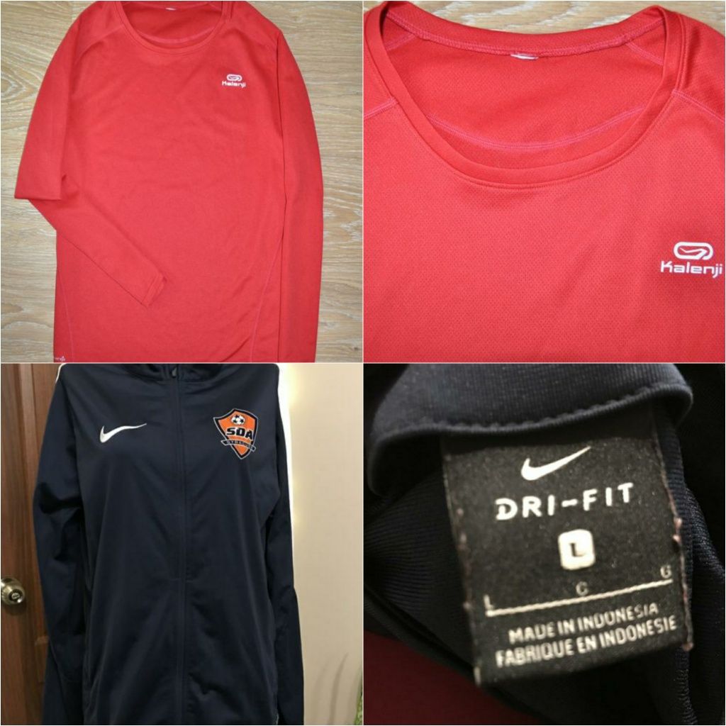 Спортивная кофта Nike dri-fit. Kalenji. L