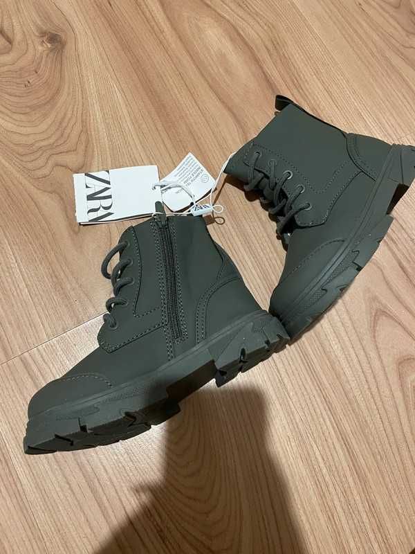 Botki khaki Zara unisex nowe 24 wiosna