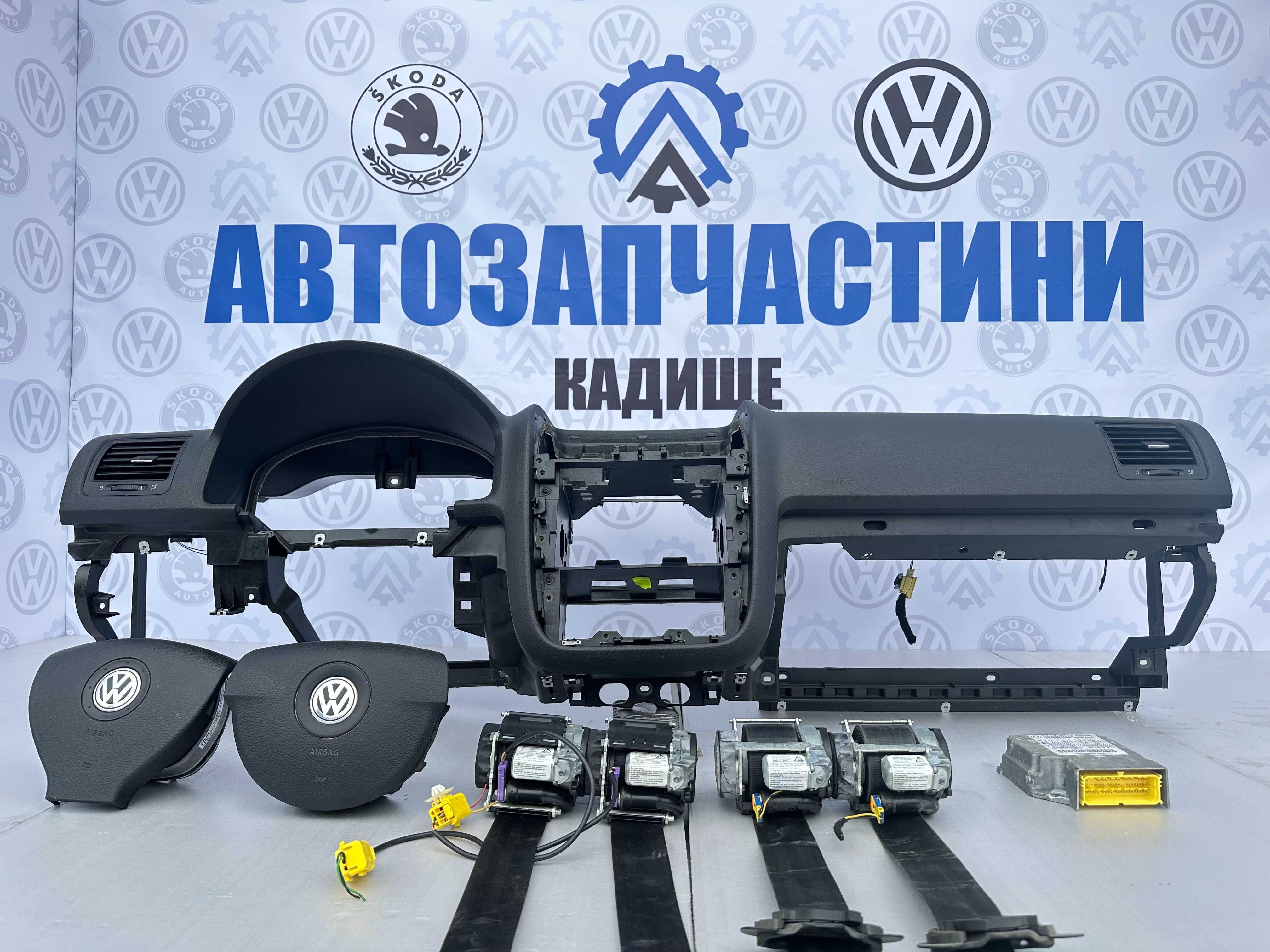 Комплект безпеки Торпеда Подушка в кермо Гольф 5 ремні безпеки Golf 5