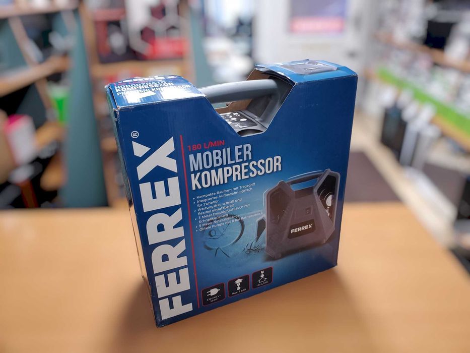 Sprężarka walizkowa ferrex 8bar 180l/min Nowa Gwarancja Sklep