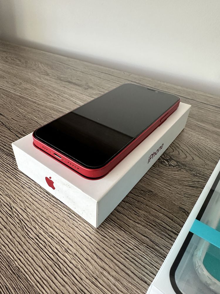 iPhone 12 Red 64 GB, kondycja 92%, Stan bardzo dobry, Bez blokad