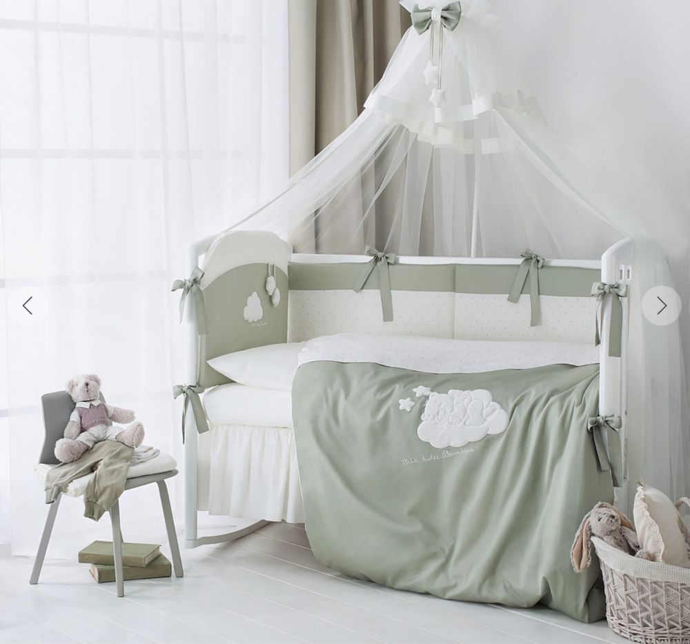 Детская кроватка и комод (пеленатор) Azzurra Design Sophia