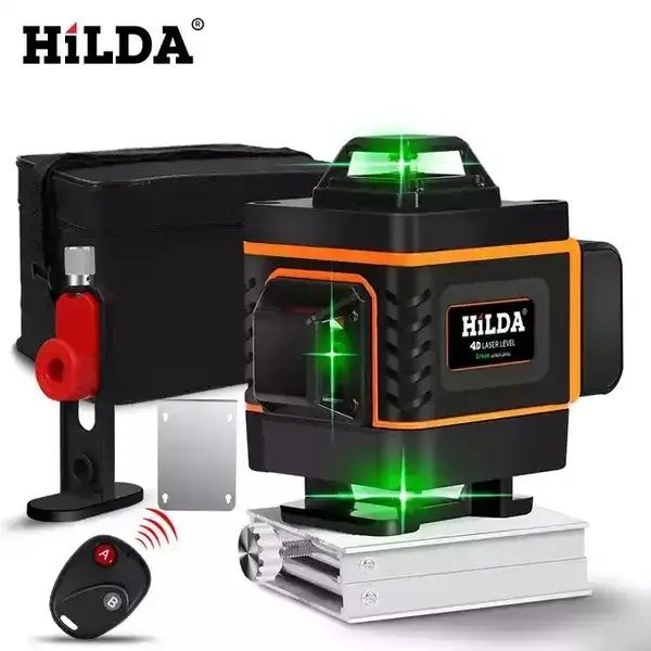 Лазерний рівень Hilda 4D 16 ліній! (Лазерний нівелір) +подарунок