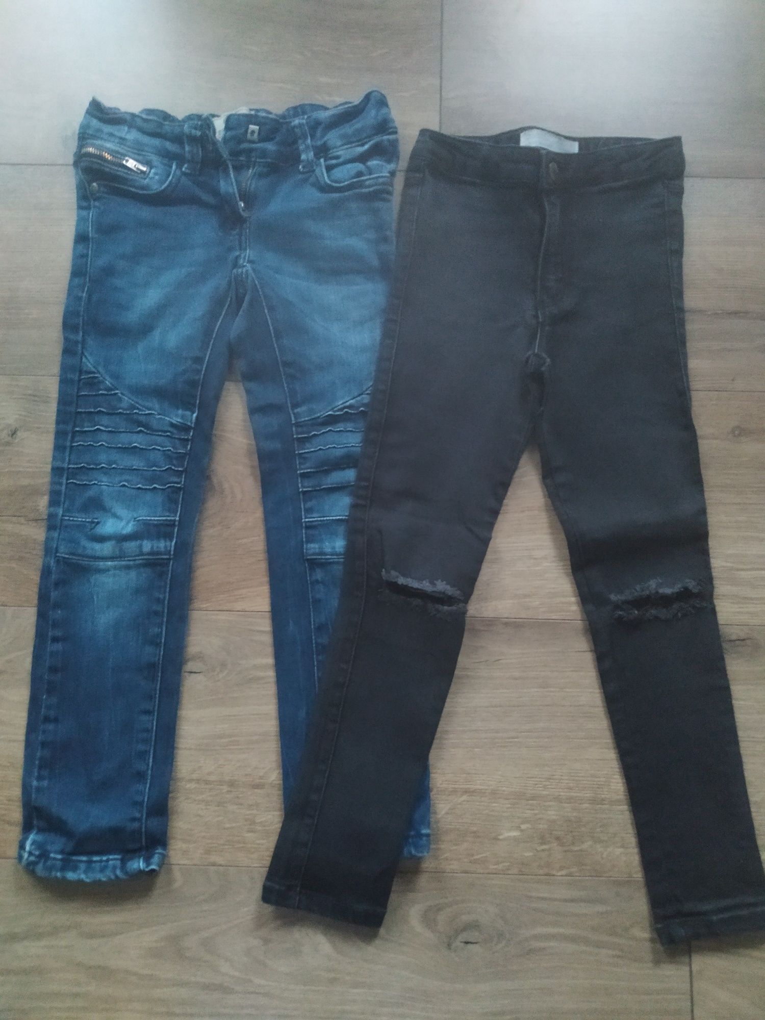 Zestaw 2szt jeansy spodnie r 110-116 Zara