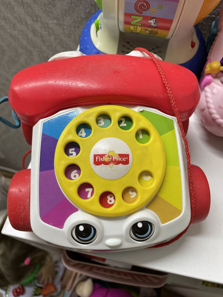 Телефон каталка fisher price