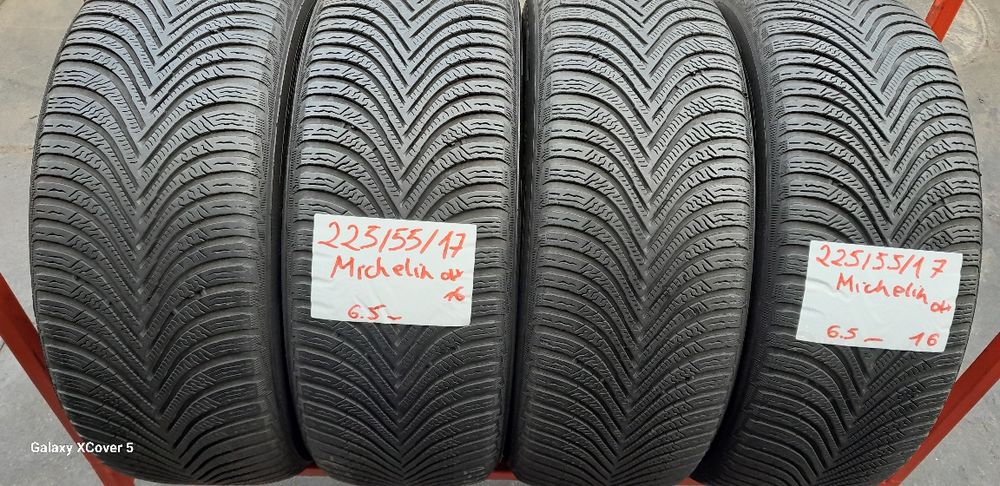 Opony Zimowe 225÷55÷17÷.MICHELIN.Cena 800 zł kpl-4 szt.Montaż.Wysyłka.