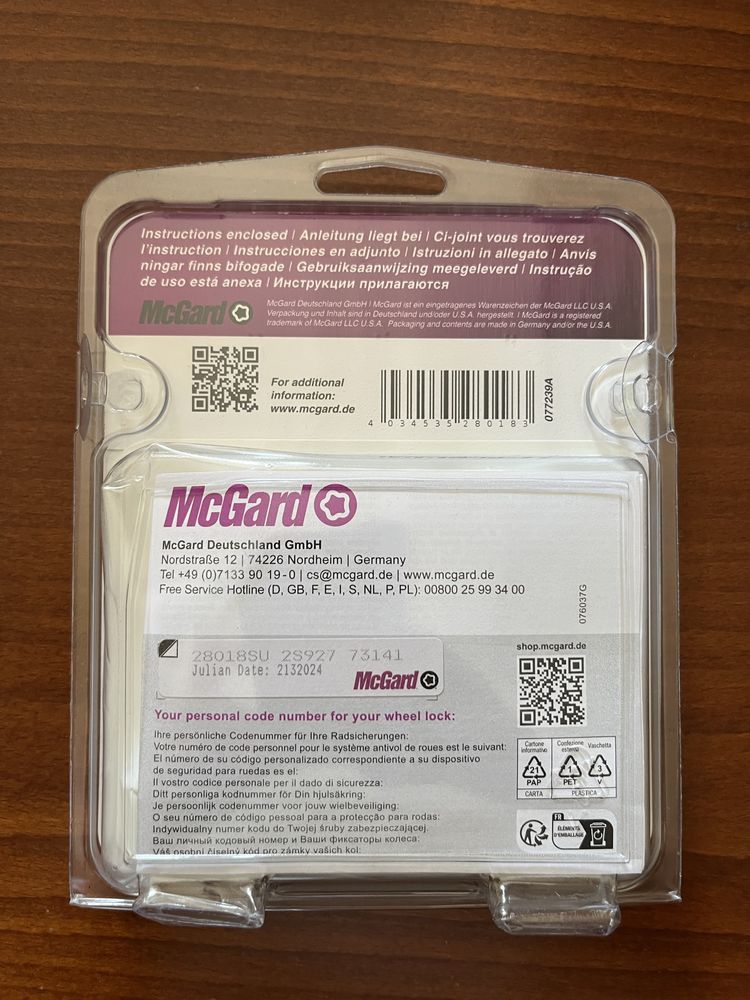 McGard Zestaw Zabezpieczający