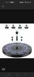 AMZTIME 3W Solar Fountain for Garden with 1200mAh Battery, 6 Nozzles
