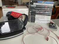 PSP Slim & Lite Piano Black (PSP-3004 PB) + GRY i akcesoria