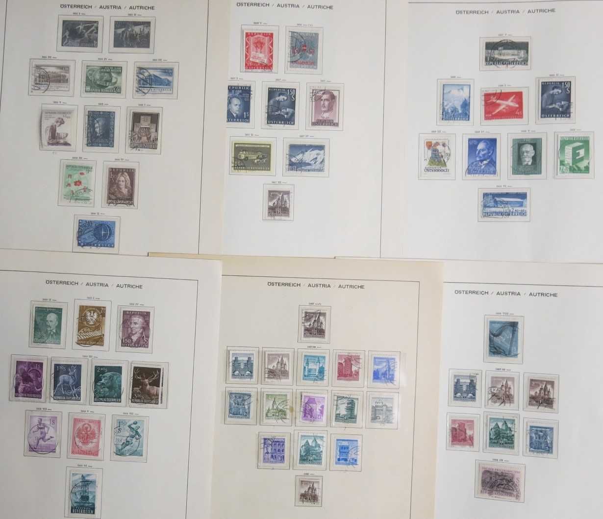 Kolekcja znaczków Austria 1949-72, katalog ok. 800 euro.